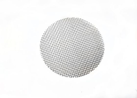 Round Shape 50mm Diameter 316 Stainless Steel Screen Filter Plain Weave